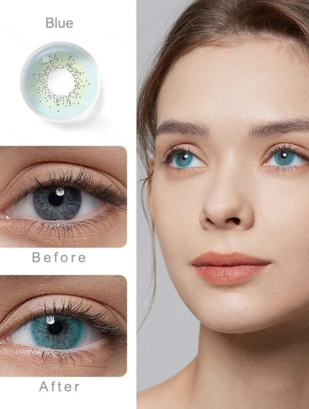 Diva Blue - Color Eye Wear Lenses - Costume Enhancements